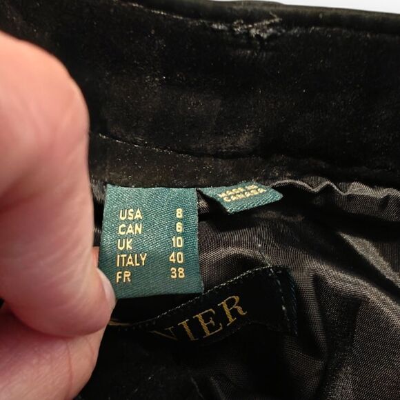 Danier Canada 100% Genuine leather Suede black pants size 8 - Picture 4 of 10